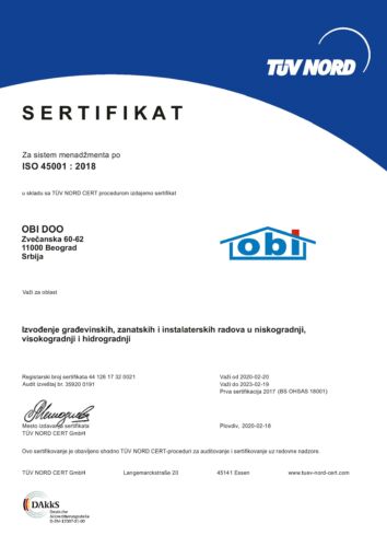 sertifikat 45001-2018 do 19.02.2023